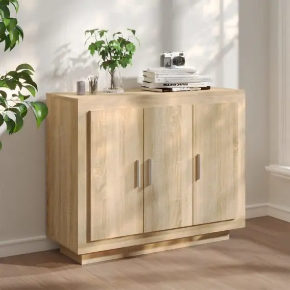Szafka, dąb sonoma, 92x35x75 cm, materiał drewnopochodny Lumarko! - Hurtownia wielobranżowa Lumarko Premium